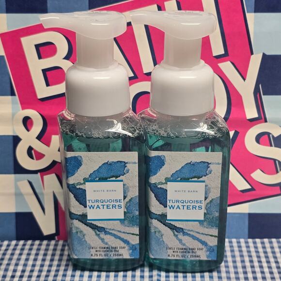 BBW Turquoise Waters Gentle Foaming Hand Soap 2 Pack - Picture 1 of 2